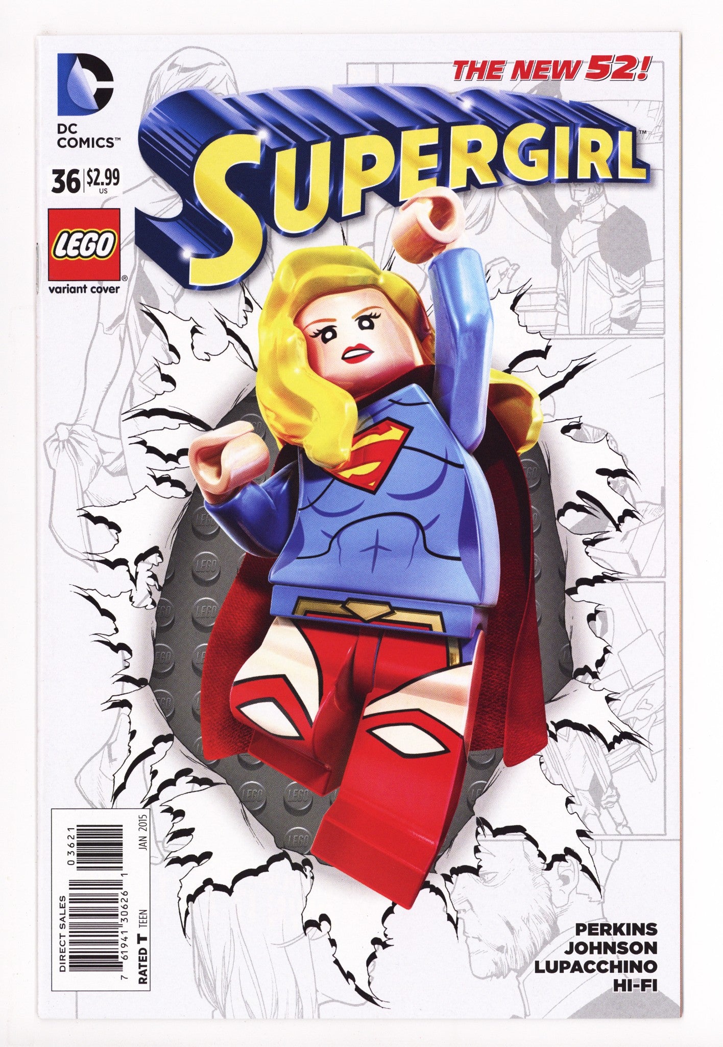 Supergirl Vol 6 36 High Grade (2015) Lego Variant 
