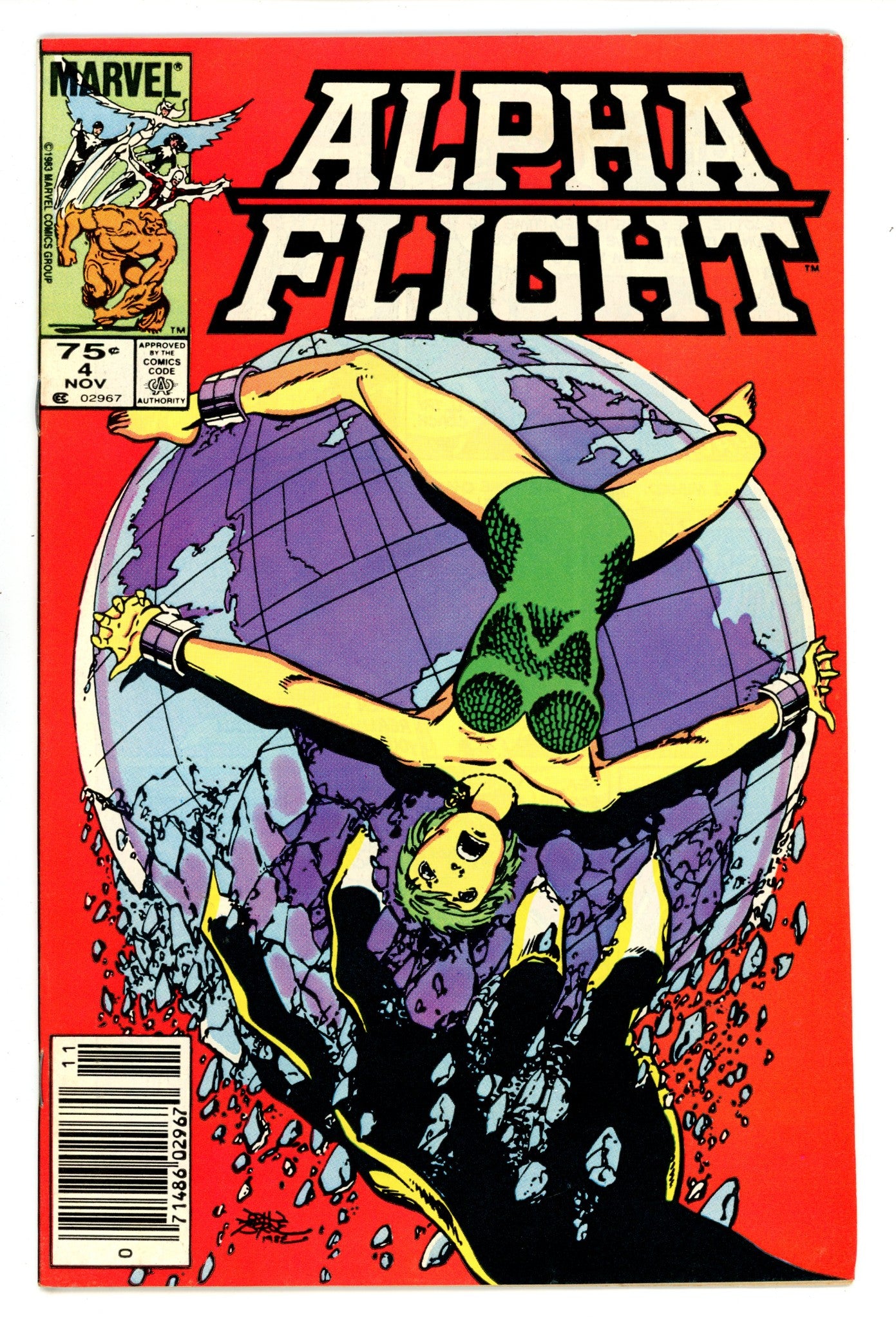 Alpha Flight Vol 1 4 VG/FN (5.0) (1983) Canadian Price Variant 