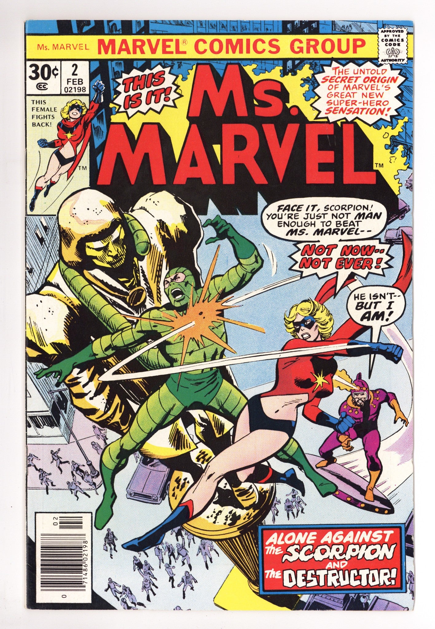 Ms. Marvel Vol 1 2 FN/VF (7.0) (1977) 