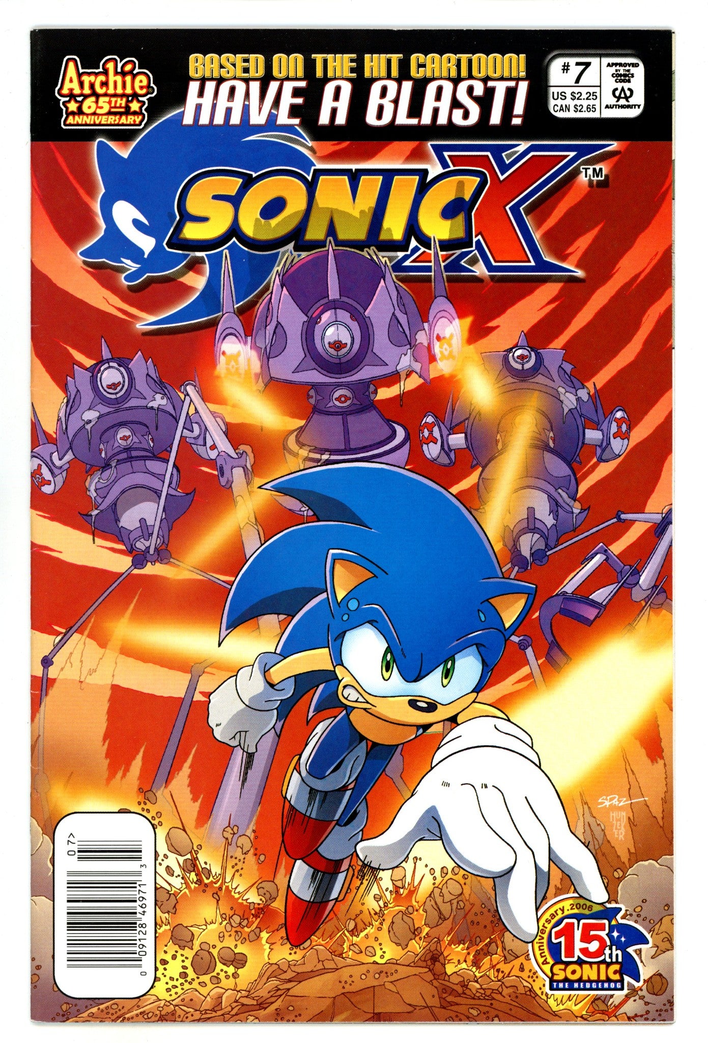 Sonic X 7 FN (6.0) (2006) Newsstand 