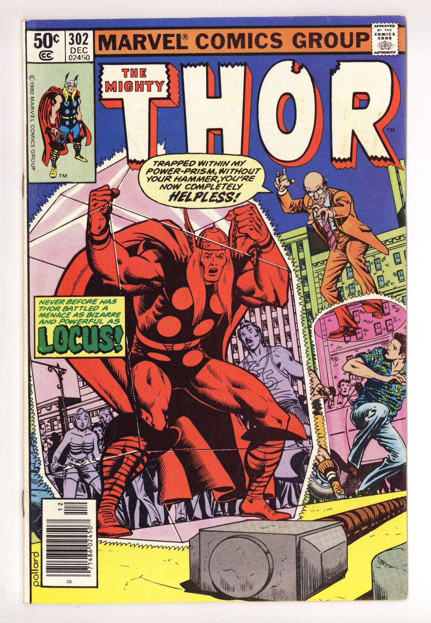 Thor Vol 1 302 Low Grade (1980) Newsstand 