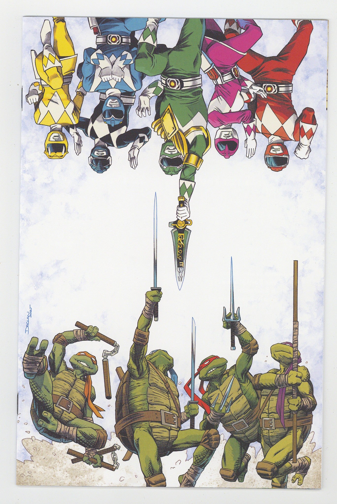 Mighty Morphin Power Rangers / Teenage Mutant Ninja Turtles III 1 Shalvey Virgin Incentive NM+ (2025)