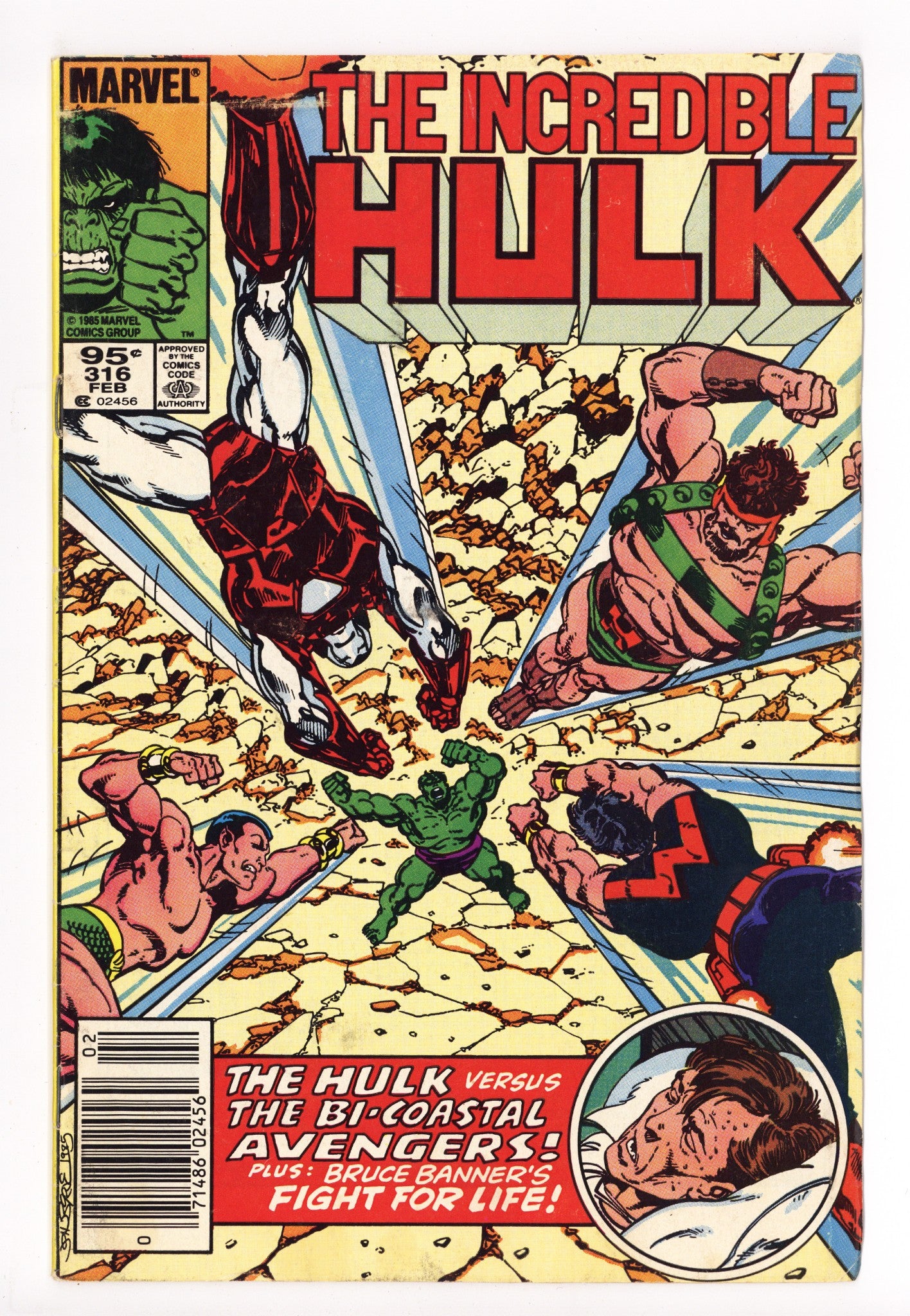 The Incredible Hulk Vol 1 316 Mid Grade (1986) Canadian Price Variant 