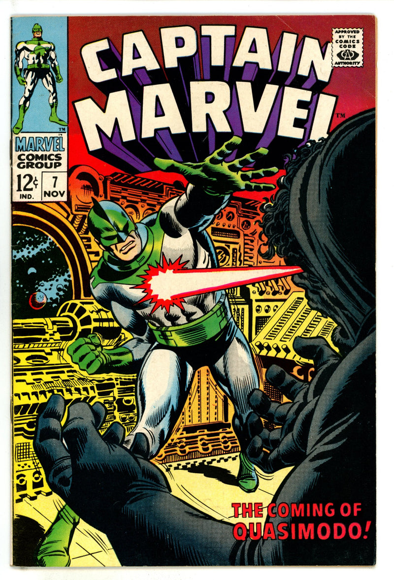 Captain Marvel Vol 1 7 FN+ (6.5) (1968) 