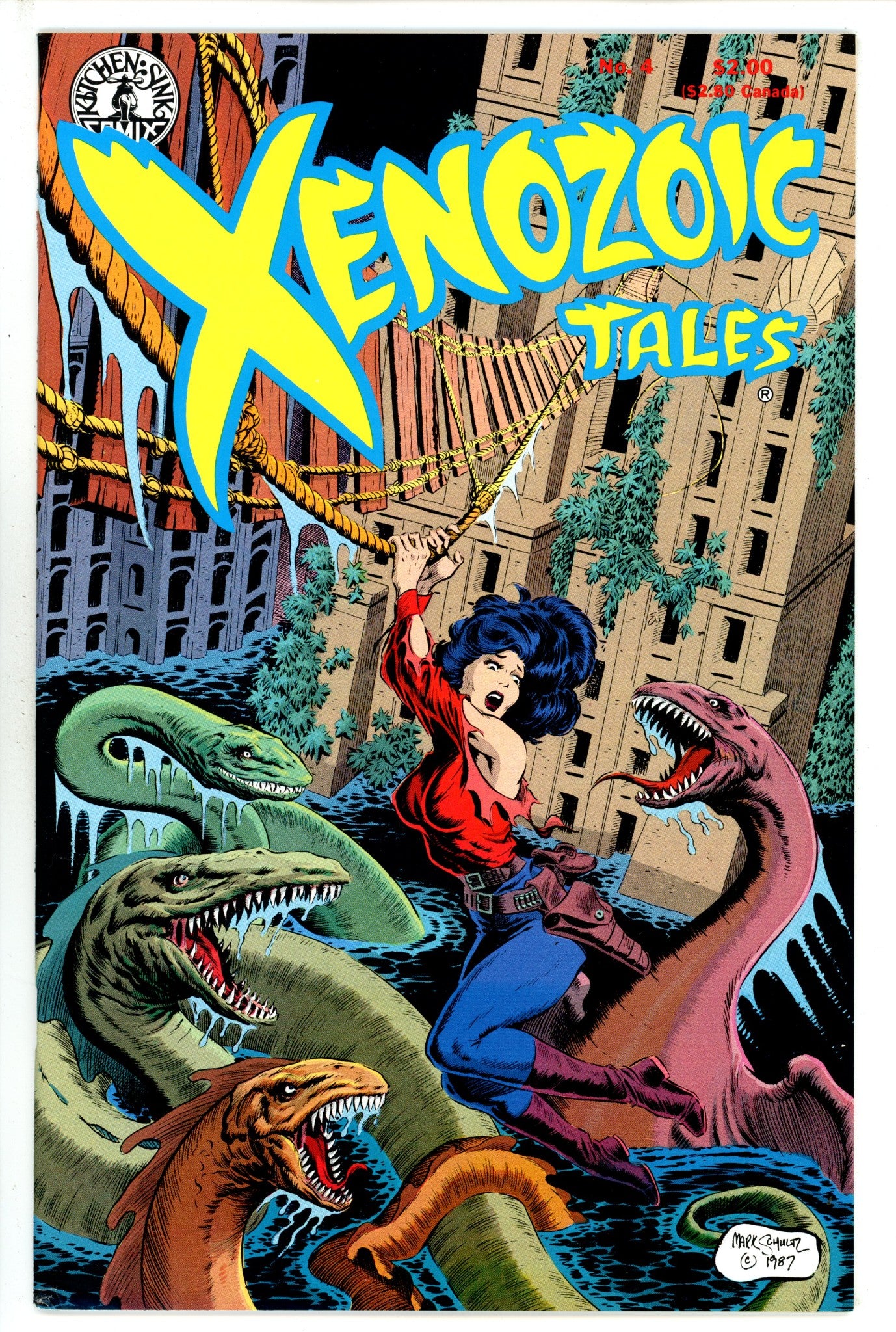 Xenozoic Tales 4 VF+ (1987)