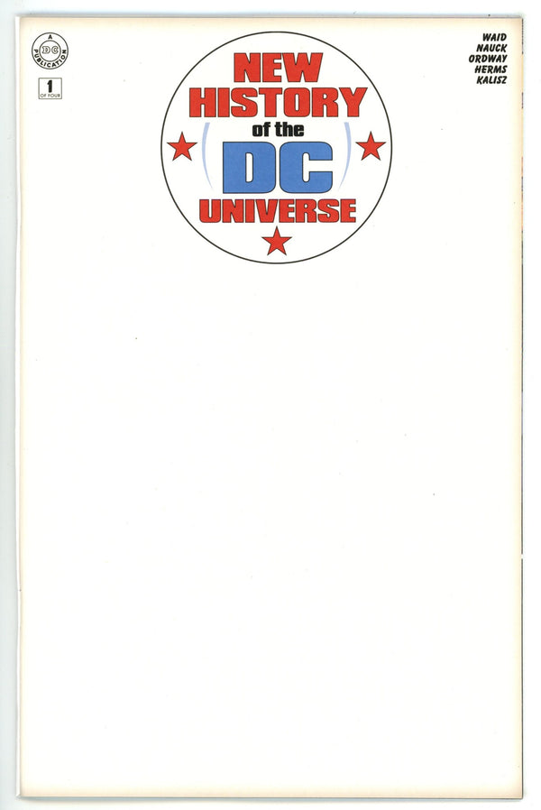 New History Of The Dc Universe 1 Blank Variant (2025)