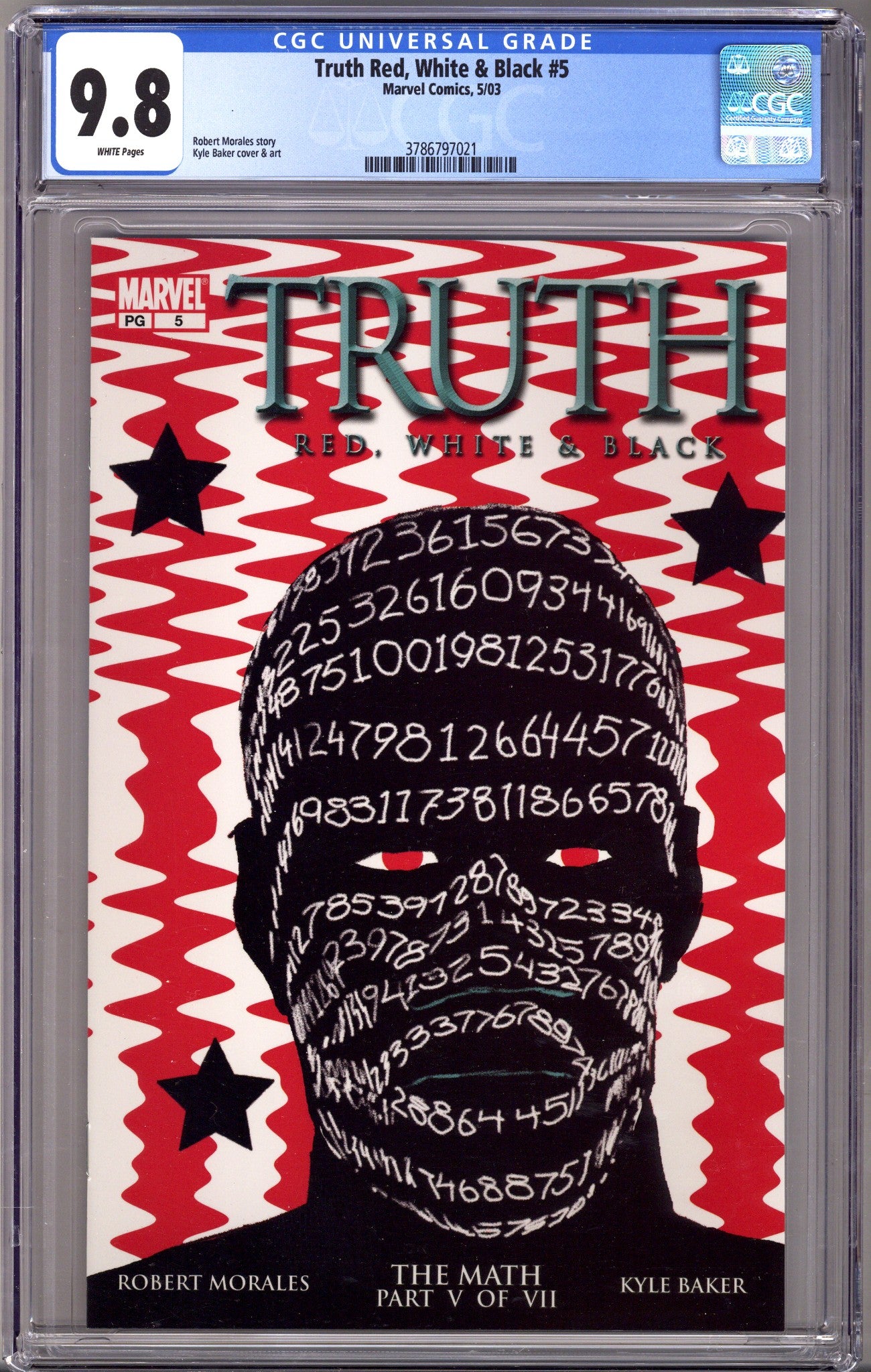 Truth: Red, White & Black 5 CGC 9.8 (NM/M) (2003) 
