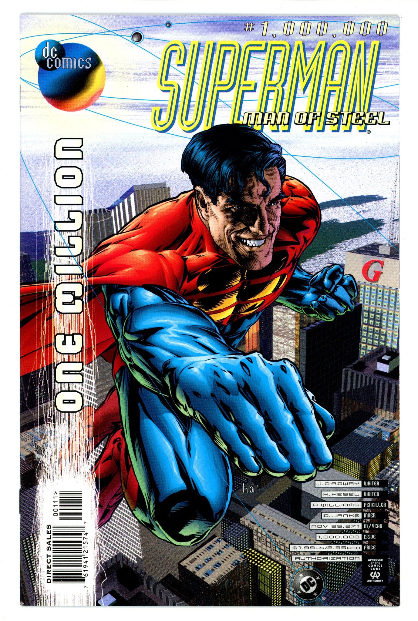 Superman: The Man of Steel 1,000,000 High Grade (1998) 