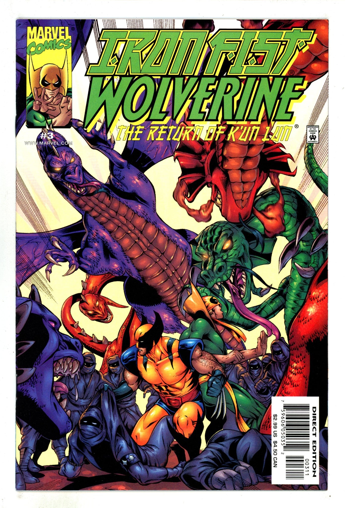 Iron Fist: Wolverine 3 High Grade (2001) 