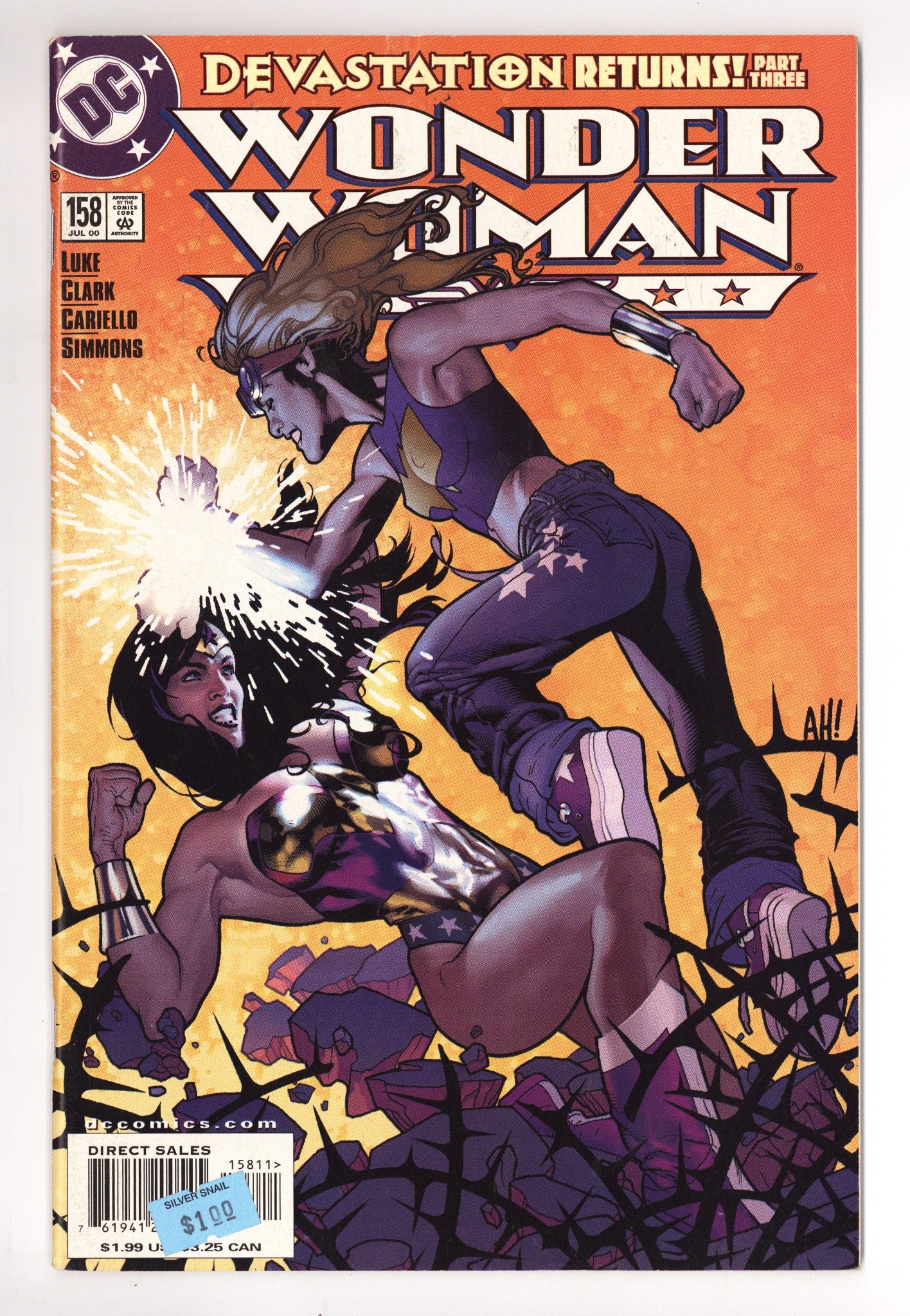 Wonder Woman Vol 2 158 Low Grade (2000) 