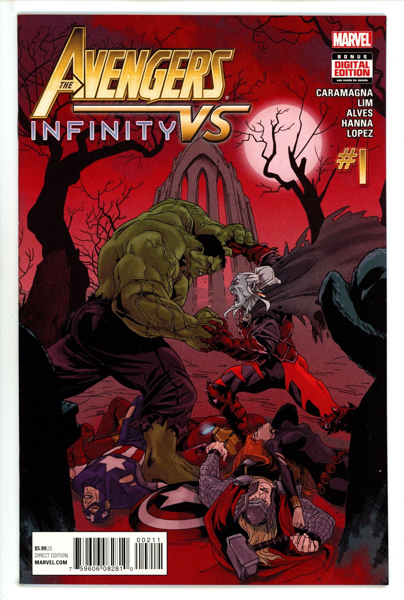 Avengers vs Infinity 1 High Grade (2016) 