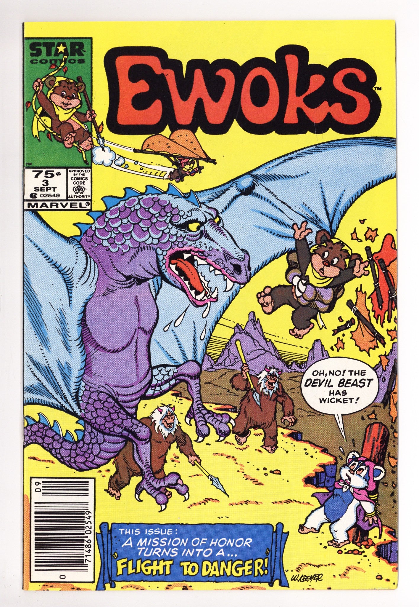 The Ewoks 3 VF/NM (9.0) (1985) Canadian Price Variant 