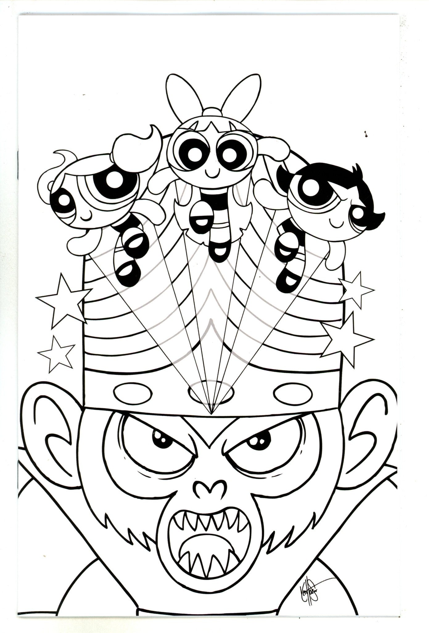 Powerpuff Girls 2 Haeser Line Art Virgin Incentive Variant (2024)