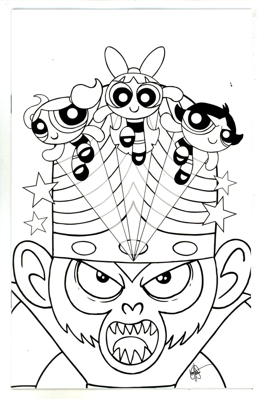Powerpuff Girls 2 Haeser Line Art Virgin Incentive Variant (2024)