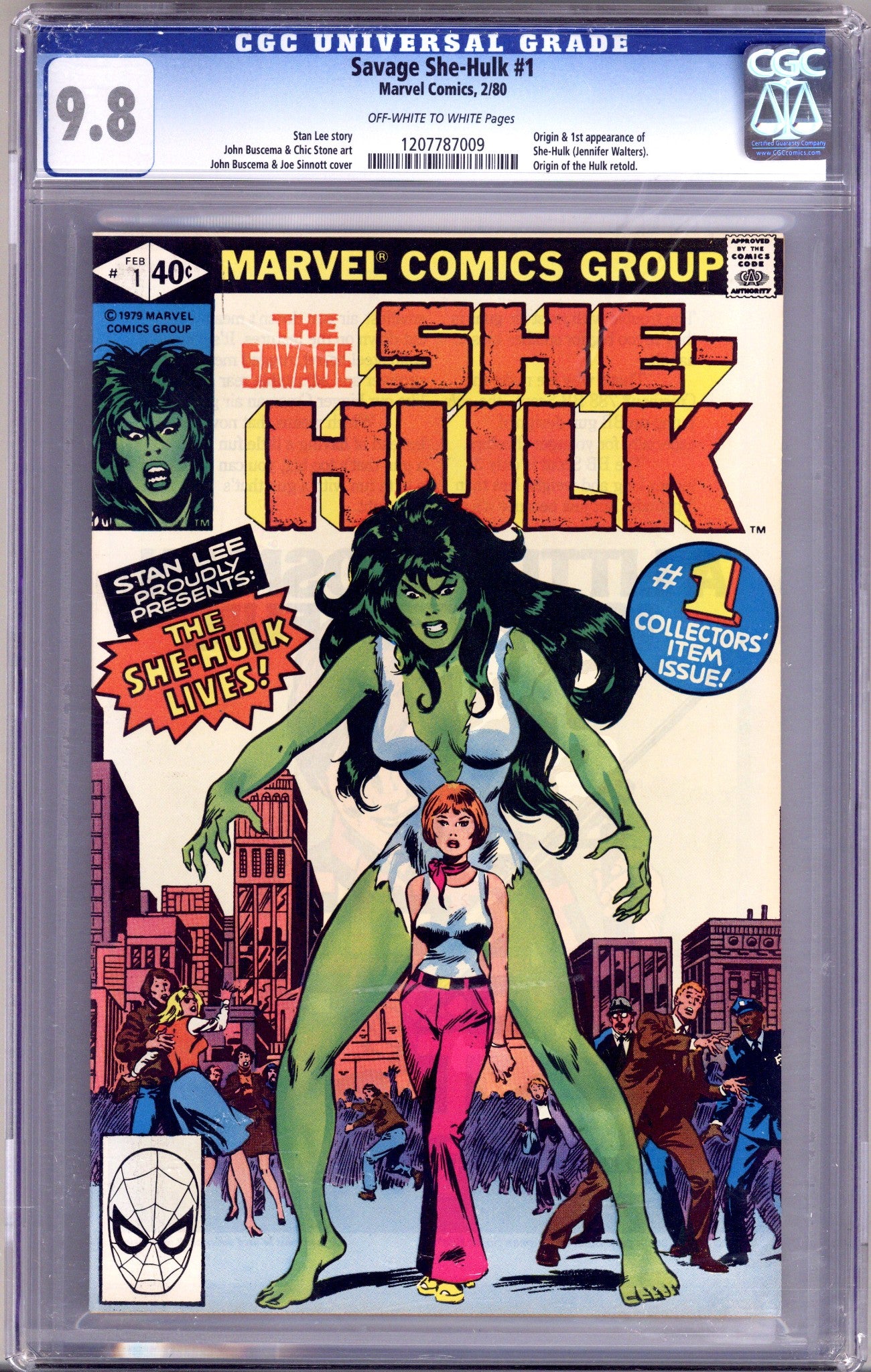 The Savage She-Hulk 1 CGC 9.8 (NM/M) Scuffed Case (1980) 