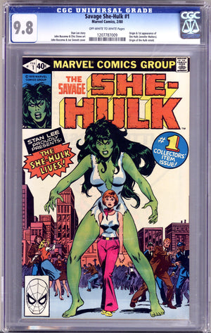 The Savage She-Hulk 1 CGC 9.8 (NM/M) Scuffed Case (1980)