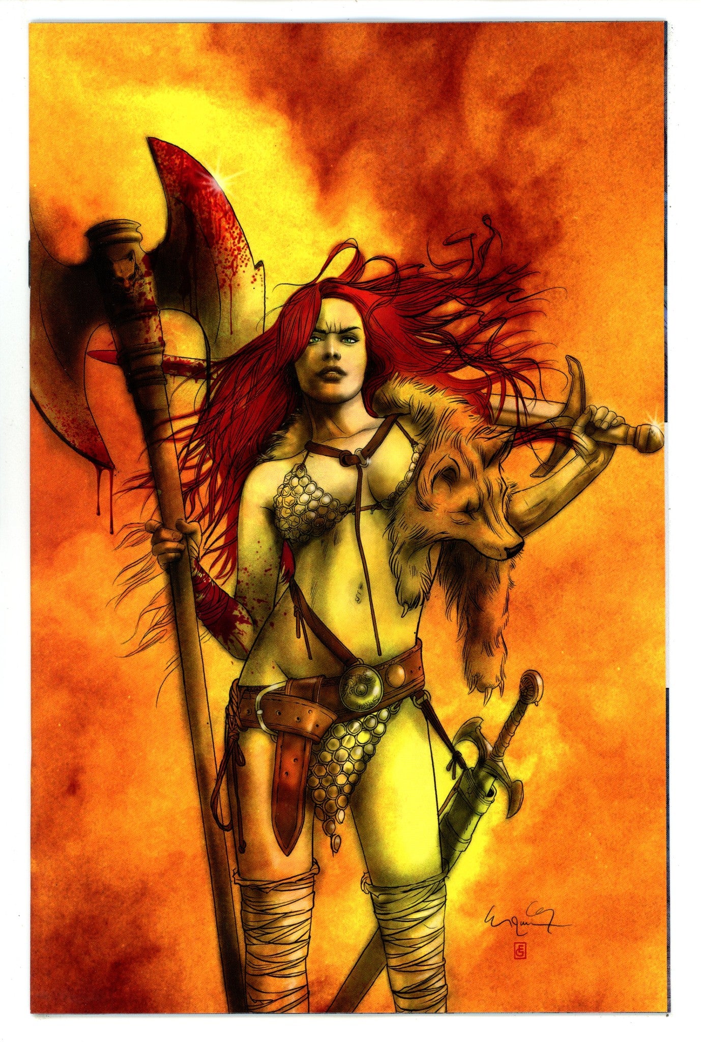 Red Sonja Empire Damned 4 G‚àö¬∫nd‚àö¬∫z Virgin Incentive Variant (2024)