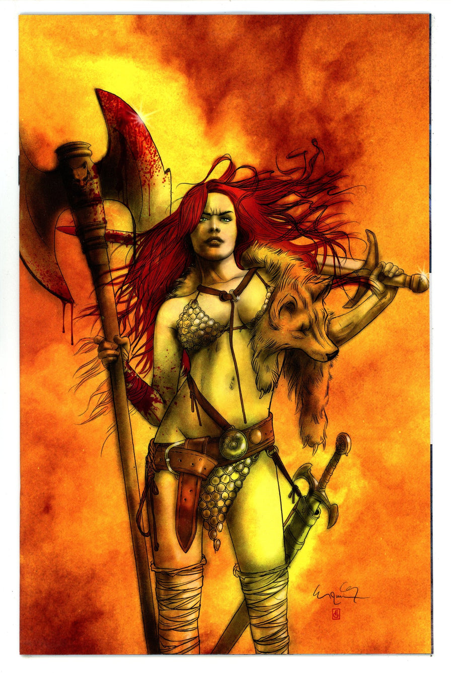 Red Sonja Empire Damned 4 G‚àö¬∫nd‚àö¬∫z Virgin Incentive Variant (2024)