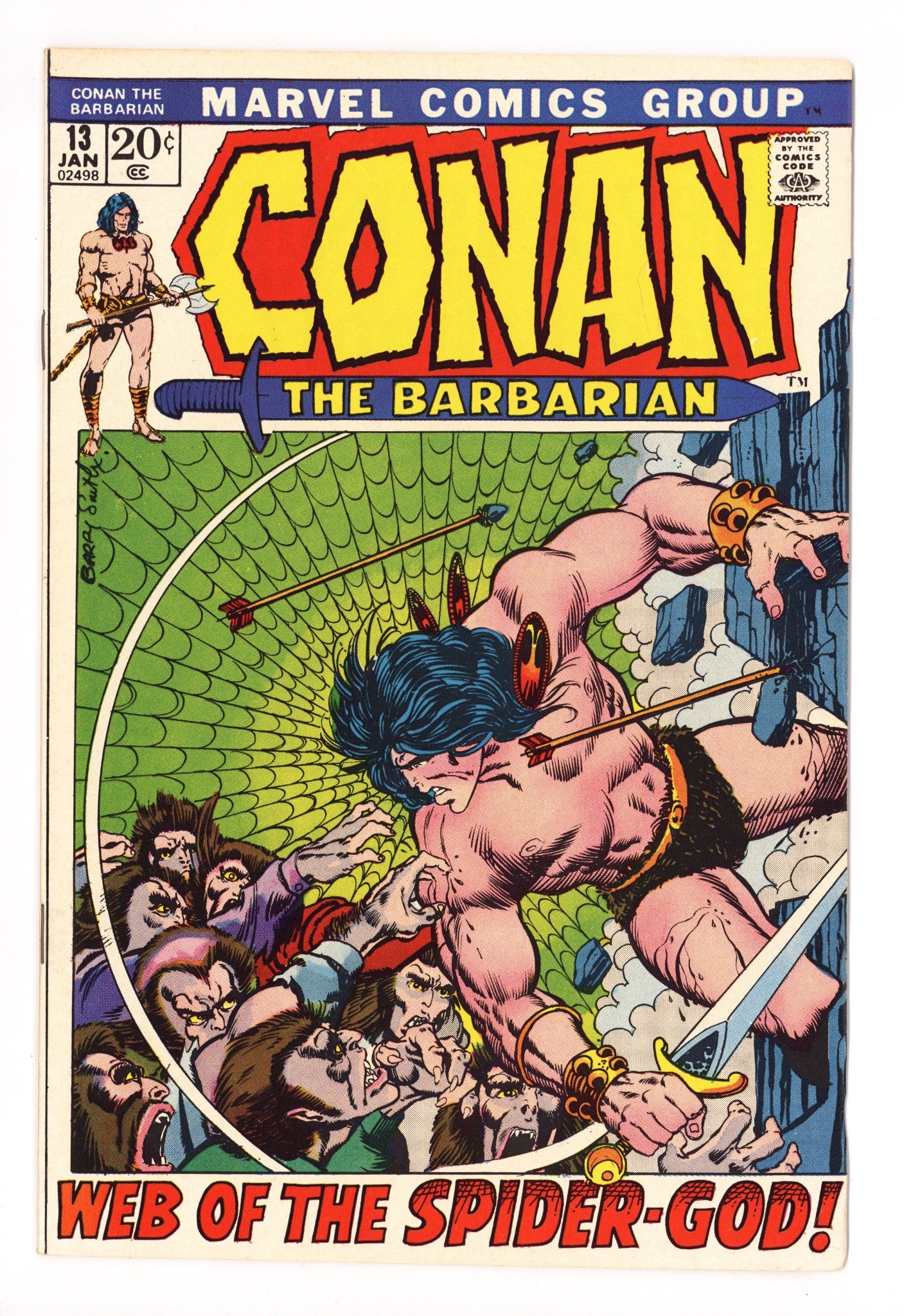 Conan the Barbarian Vol 1 13 VF+ (8.5) (1972) 
