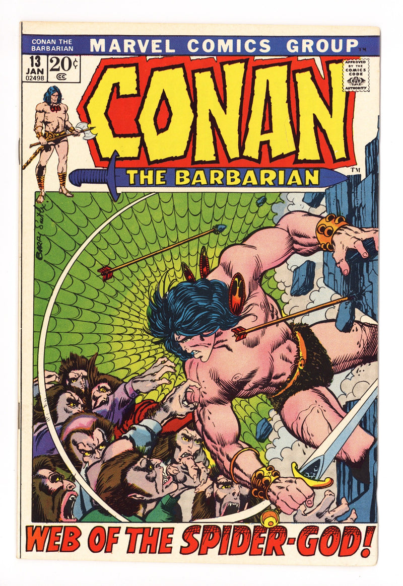Conan the Barbarian Vol 1 13 VF+ (8.5) (1972) 