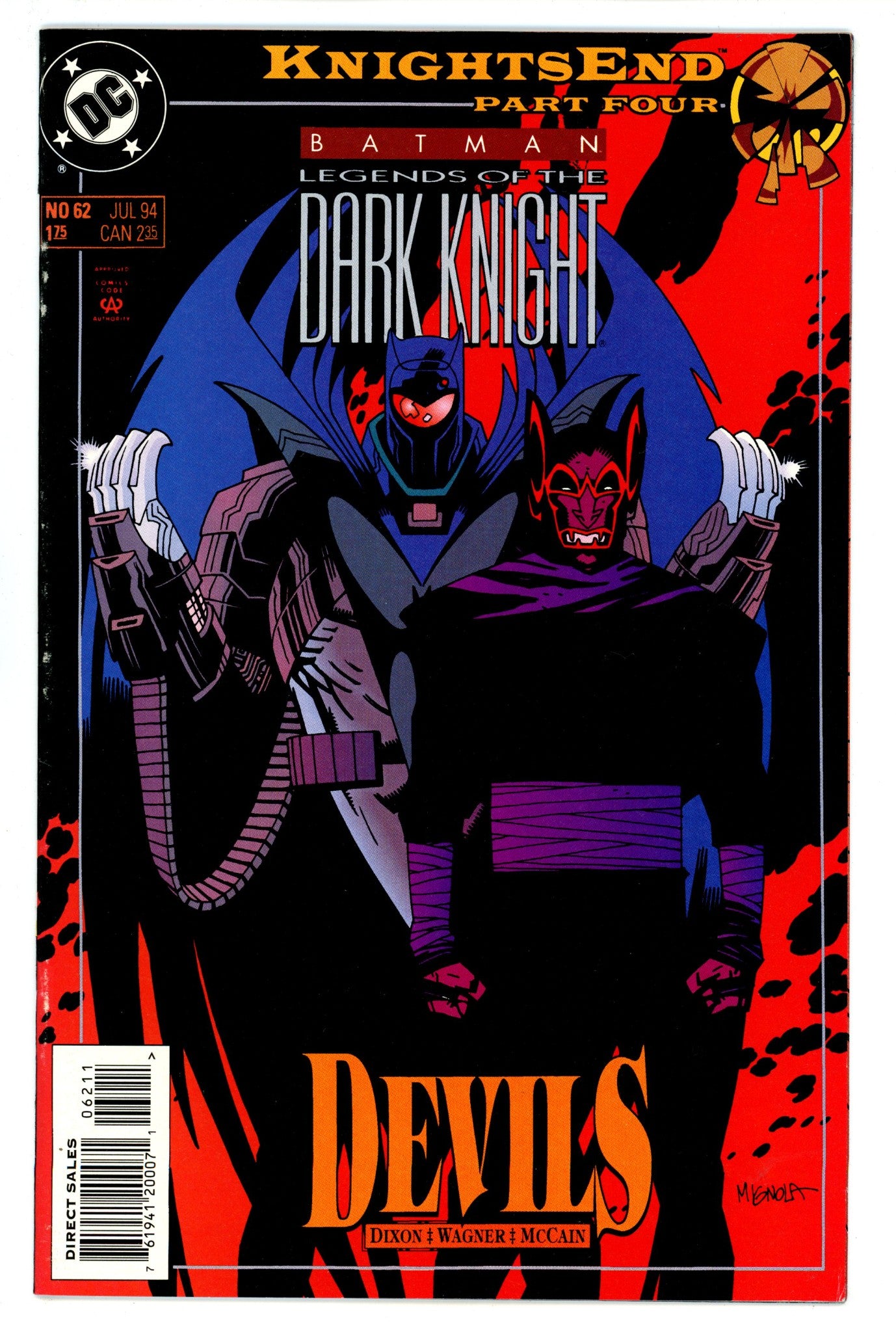 Batman: Legends of the Dark Knight 62 Mid Grade (1994) 