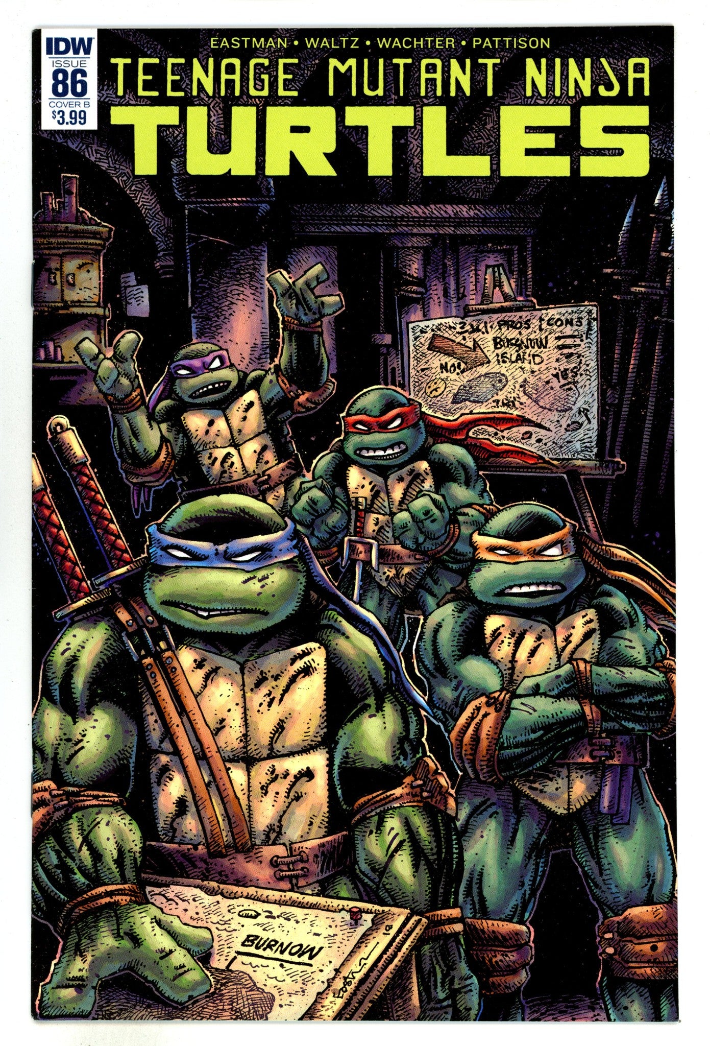 Teenage Mutant Ninja Turtles Vol 5 86  VF/NM (9.0)   (2018) Eastman     Variant  