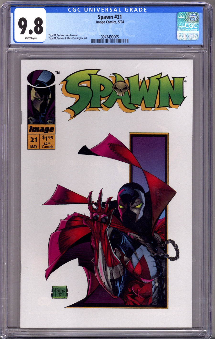 Spawn 21 CGC 9.8 (NM/M) (1994)