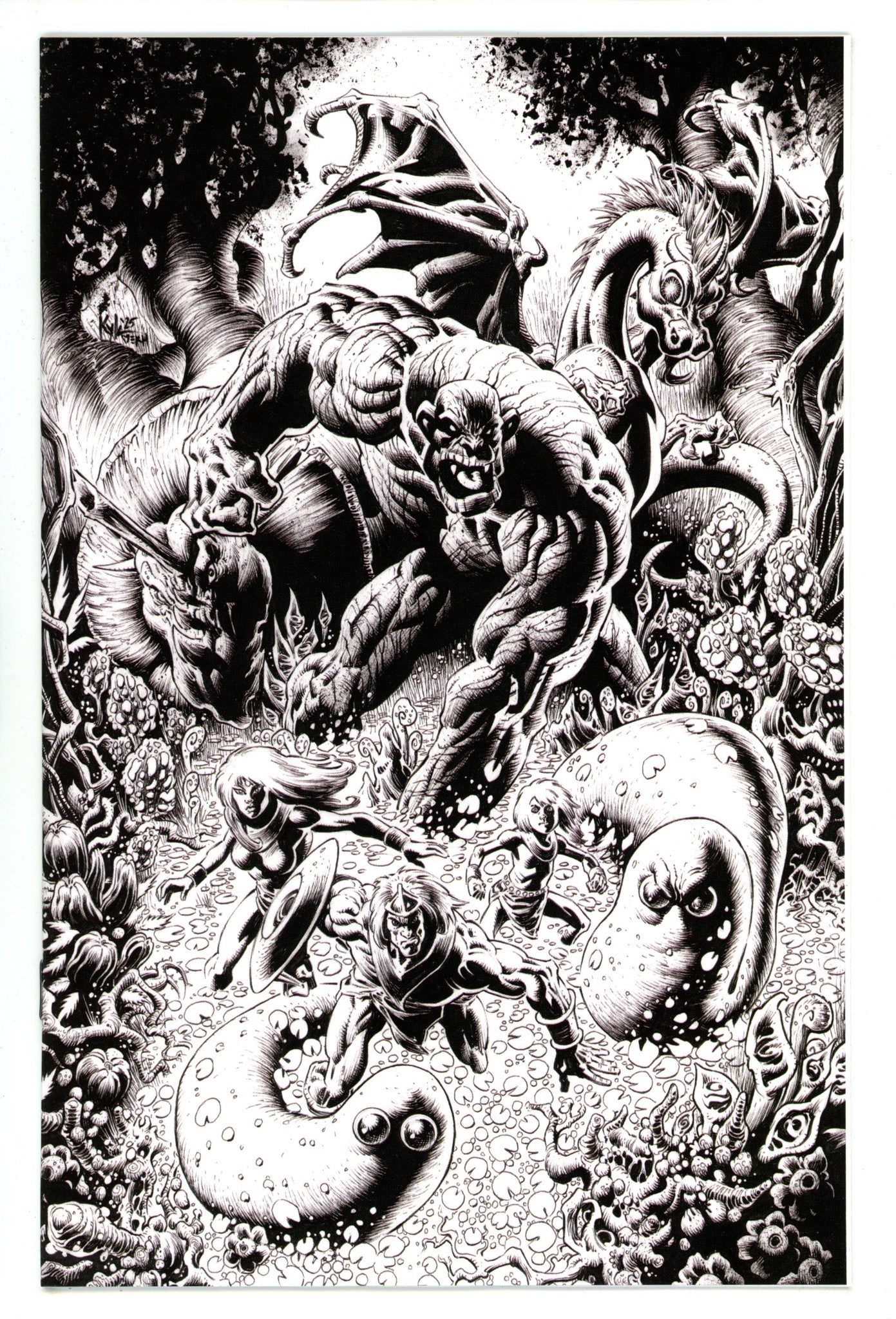 Herculoids 5 Hotz B&W Virgin Incentive Variant (2025)