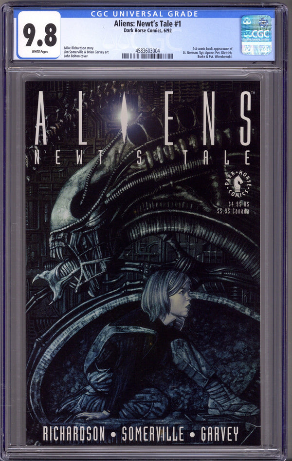 Aliens: Newt's Tale 1 CGC 9.8 (NM/M) (1992)