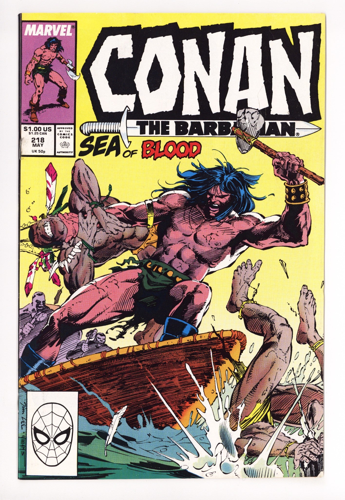 Conan the Barbarian Vol 1 218 Mid Grade (1989) 