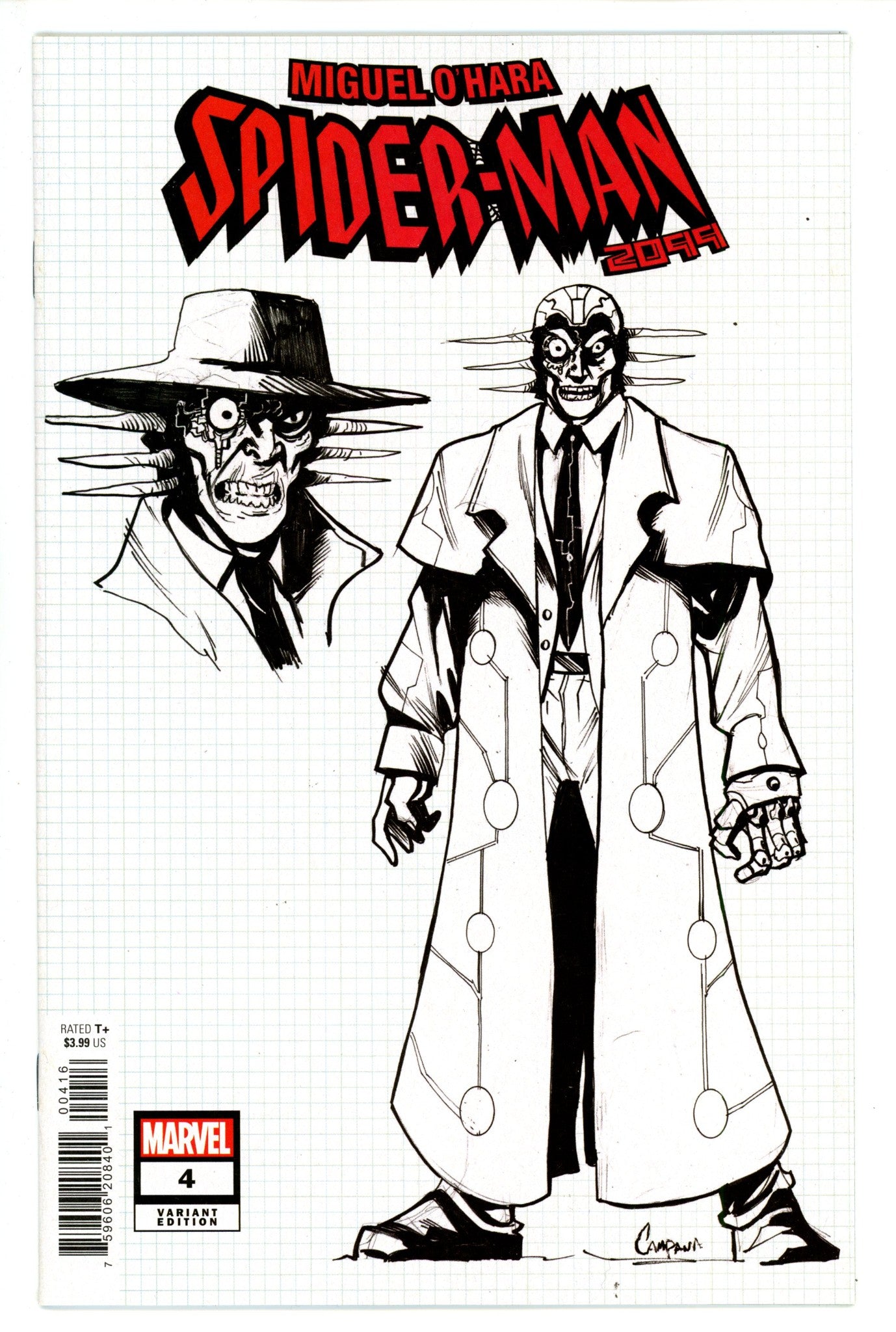 Miguel Ohara Spider-Man 2099 4 Campana Incentive Variant NM (2024)