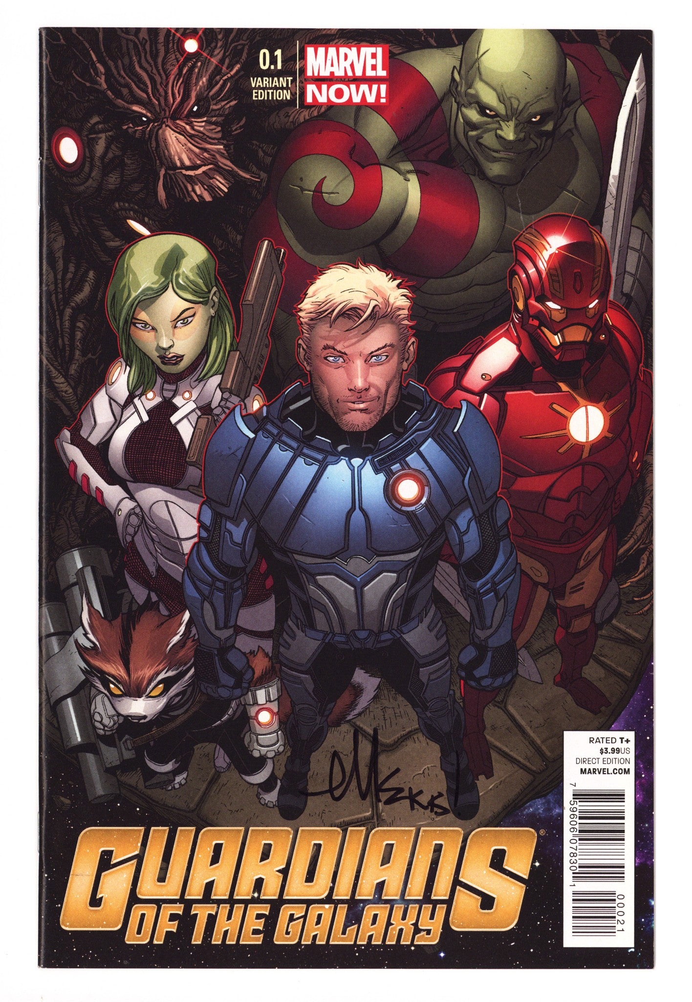 Guardians of the Galaxy Vol 3 0.1 NM- (9.2) (2013) McGuinness Incentive Variant 