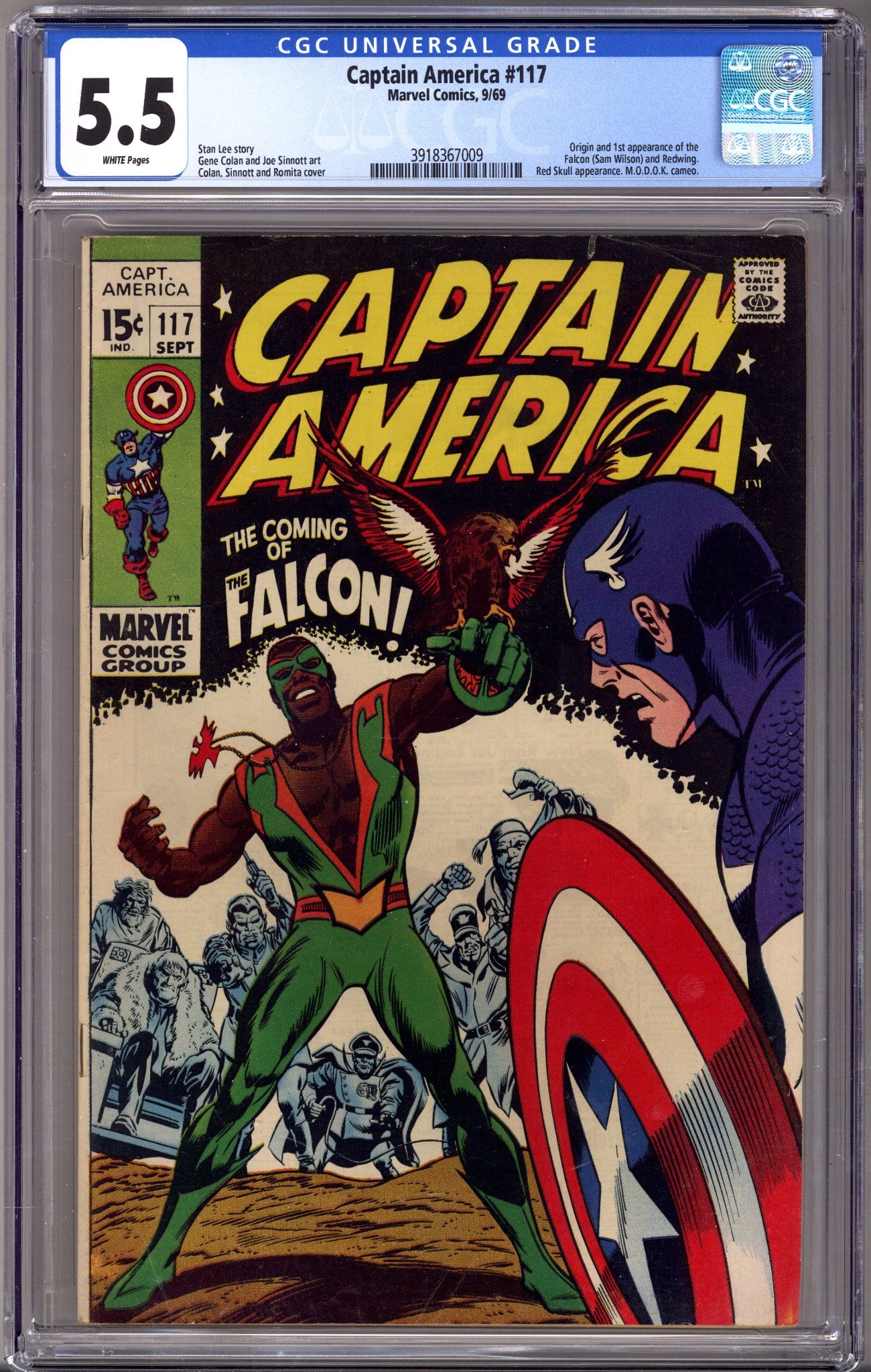 Captain America Vol 1 117 CGC 5.5 (FN-) (1969) 