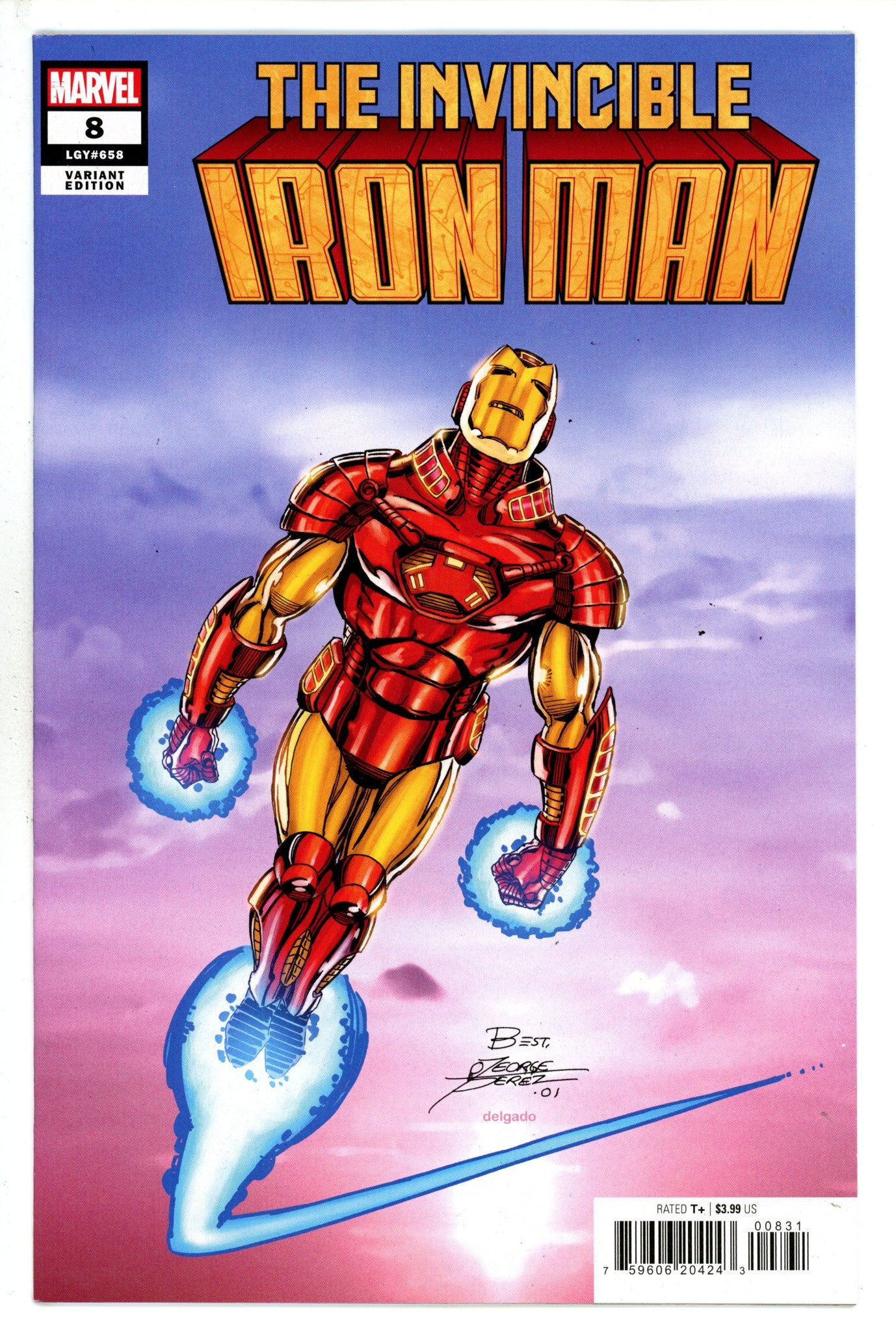 Invincible Iron Man Vol 4 8 Perez Variant (2023)