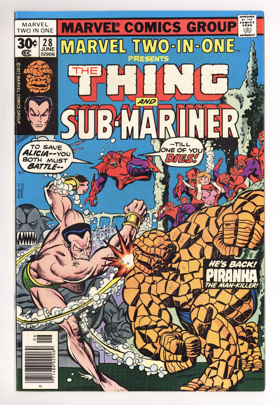 Marvel Two-in-One Vol 1 28 VF+ (8.5) (1977) 