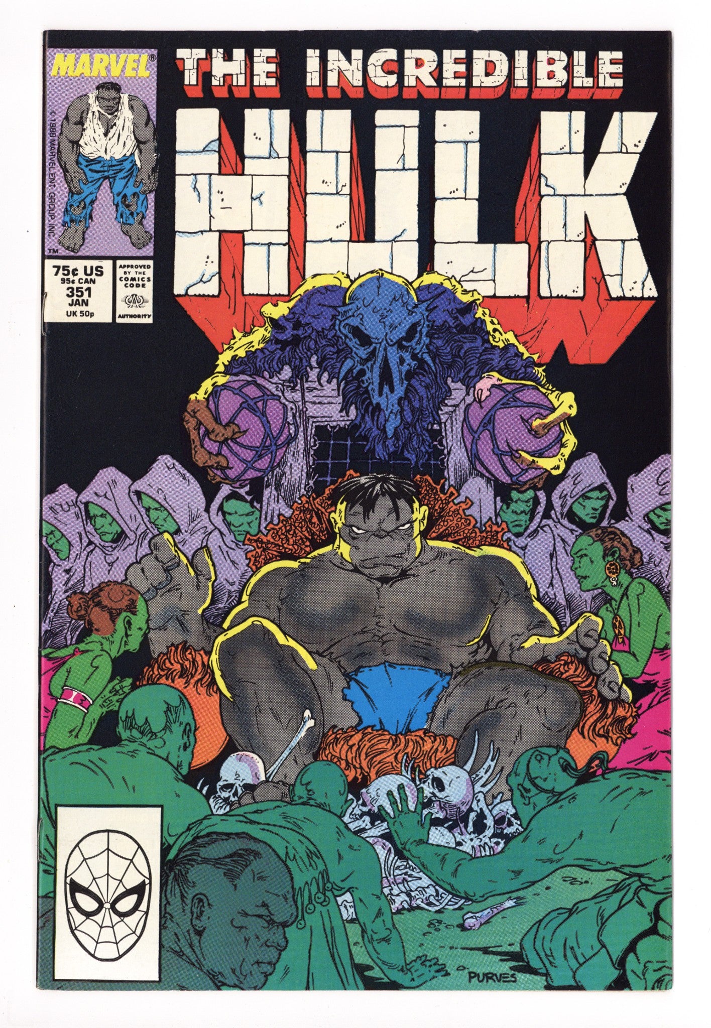 The Incredible Hulk Vol 1 351 High Grade (1989) 
