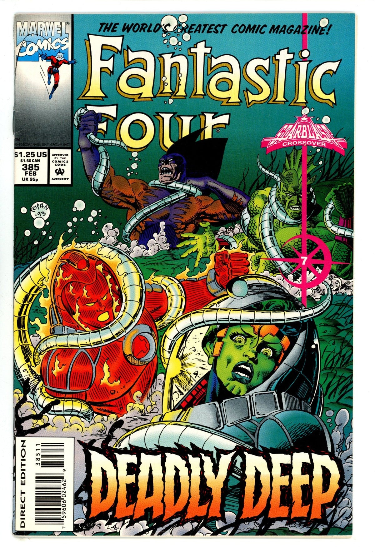 Fantastic Four Vol 1 385  Mid Grade   (1994)