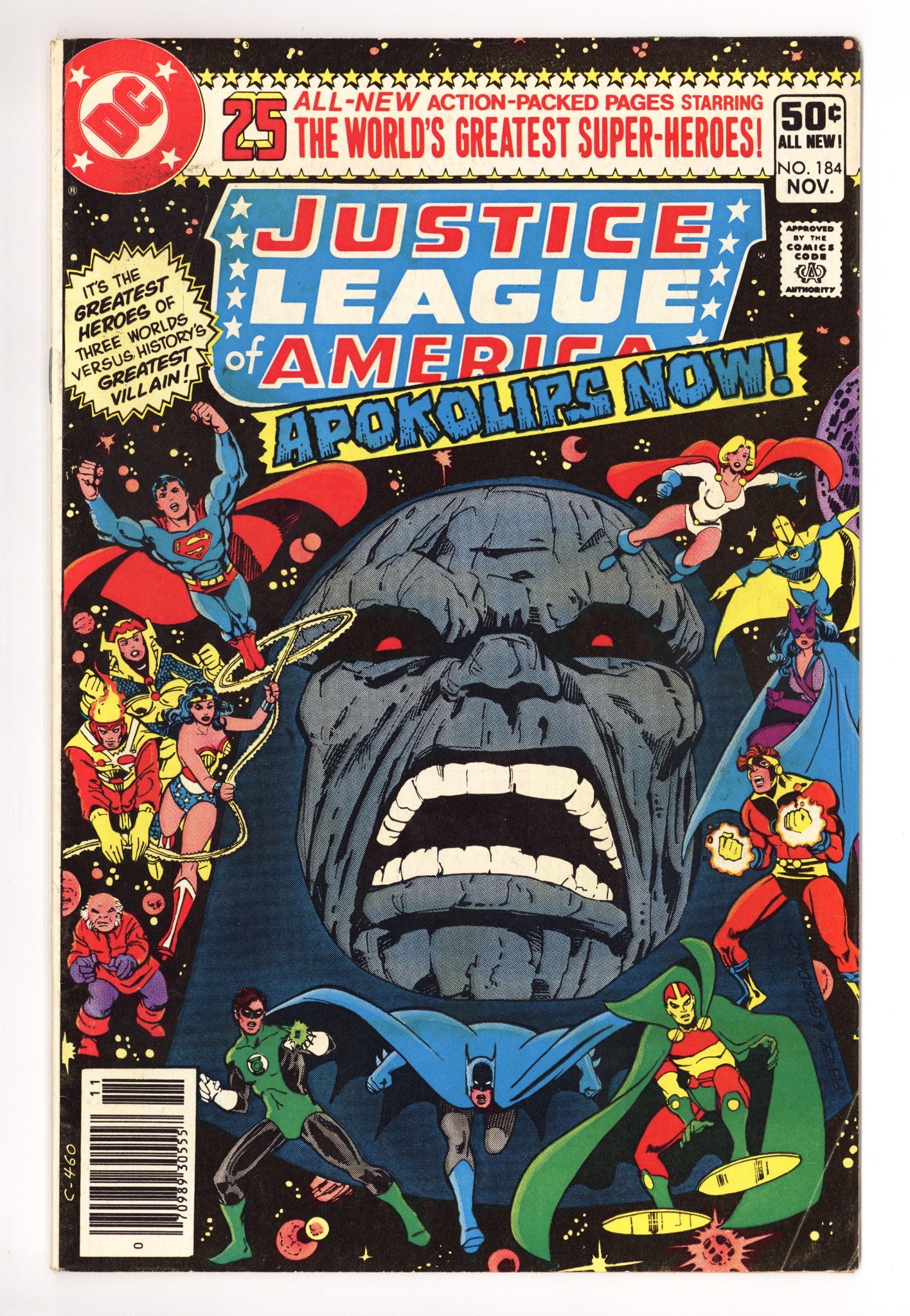 Justice League of America Vol 1 184 Mid Grade (1980) Newsstand 