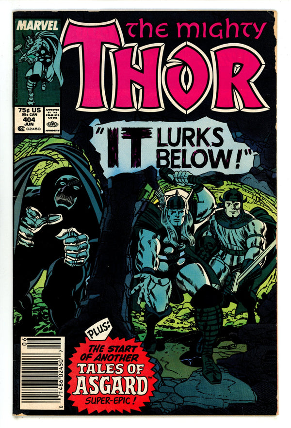 Thor Vol 1 404 VG/FN (5.0) Mark Jewellers (1989) Newsstand