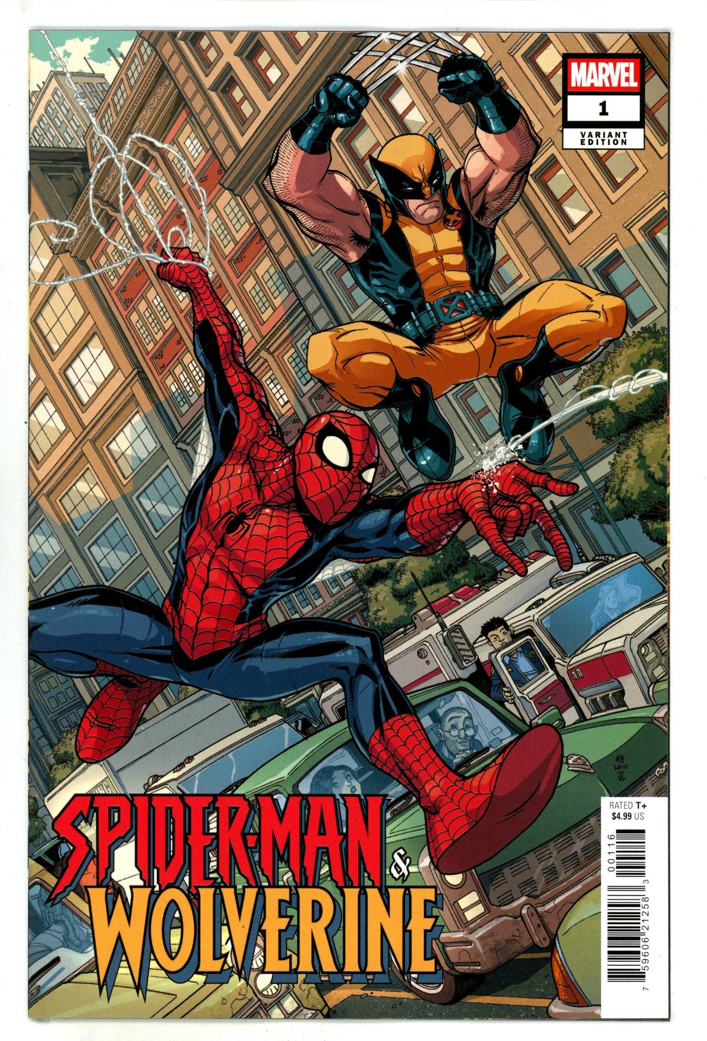 Spider-Man & Wolverine 1 Bradshaw Incentive Variant NM (2025)