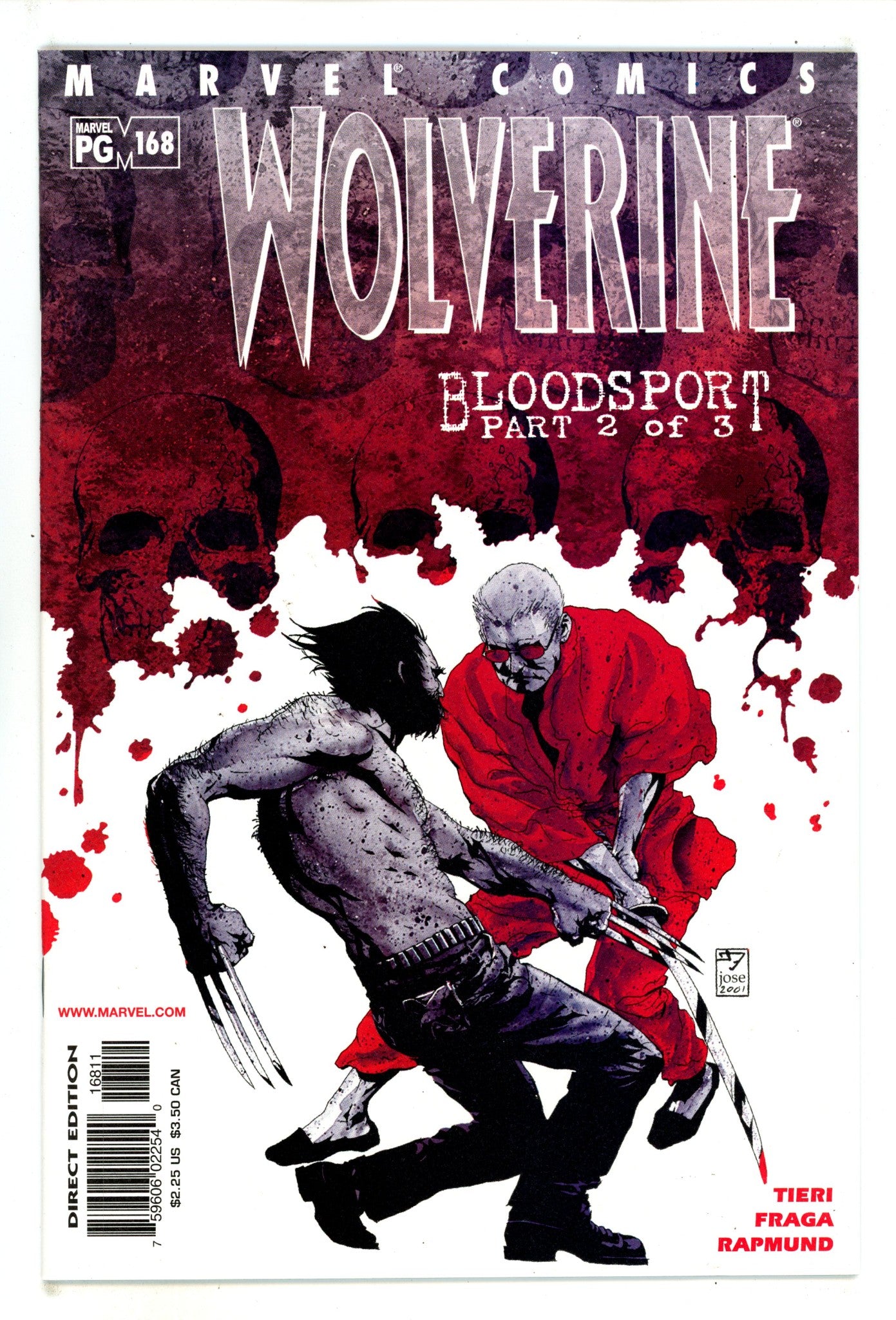 Wolverine Vol 2 168 High Grade (2001) 