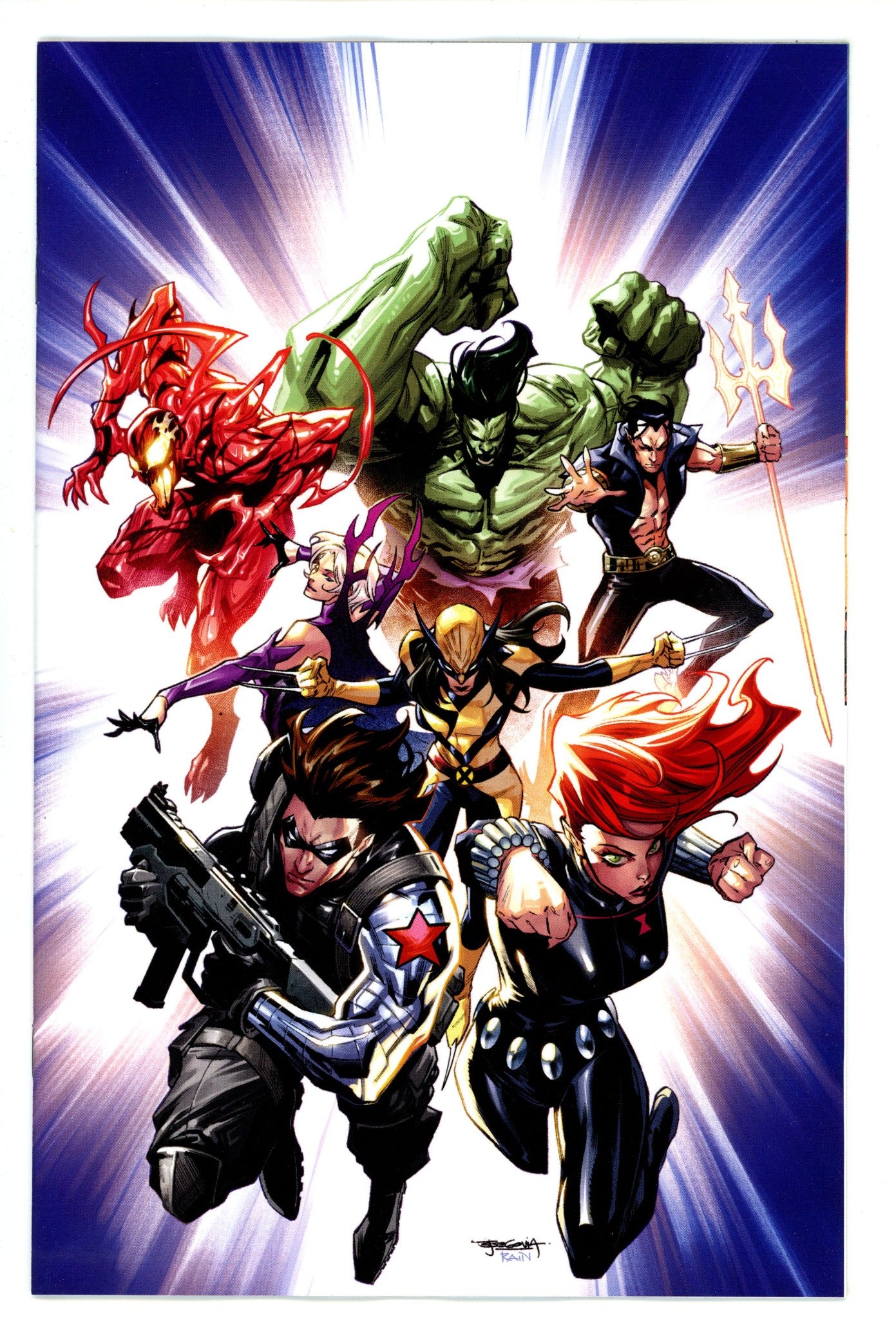 New Avengers Vol 5 1 Segovia Virgin Incentive Variant NM- (2025)