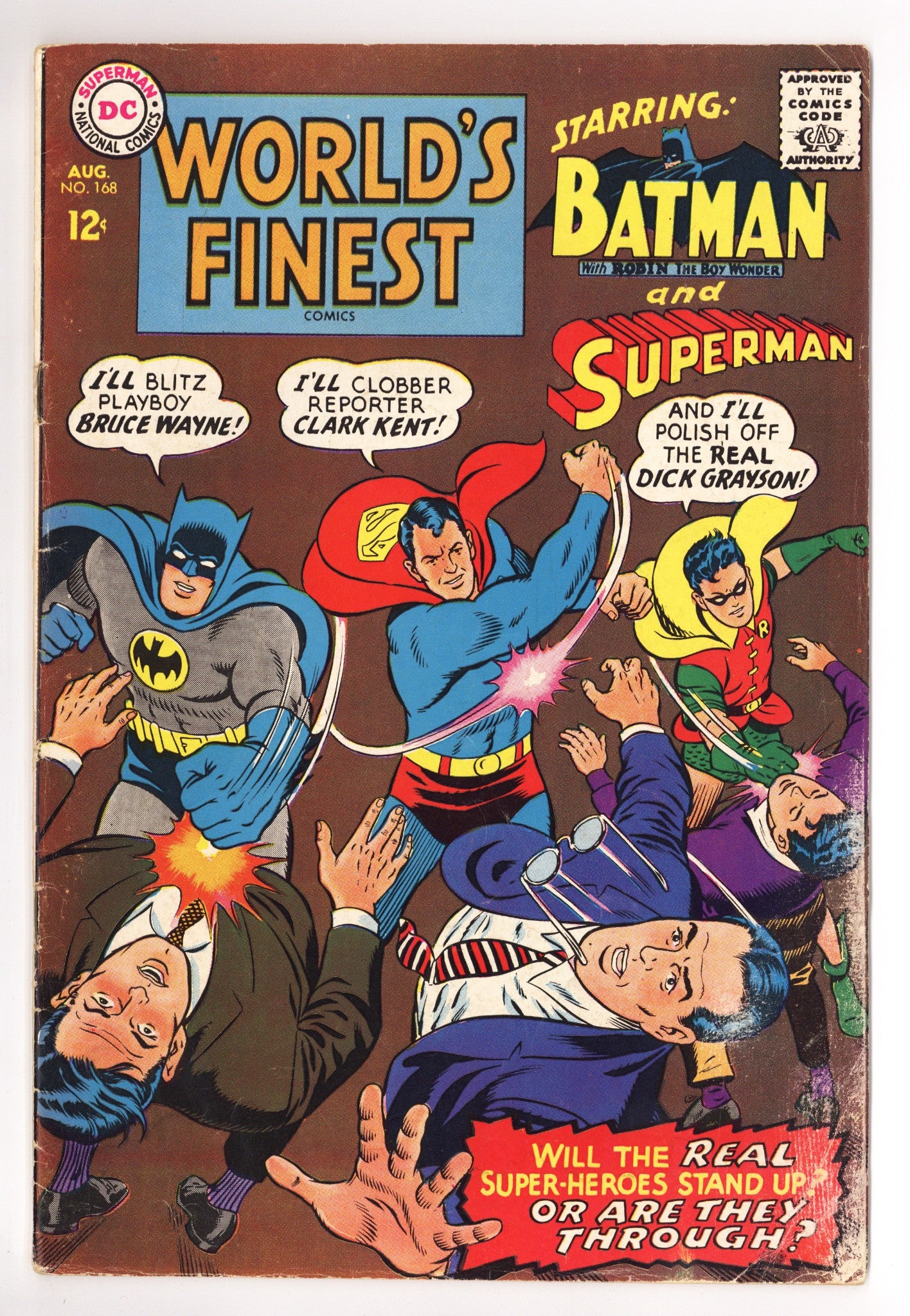 World's Finest Comics 168 GD/VG (3.0) (1967) 