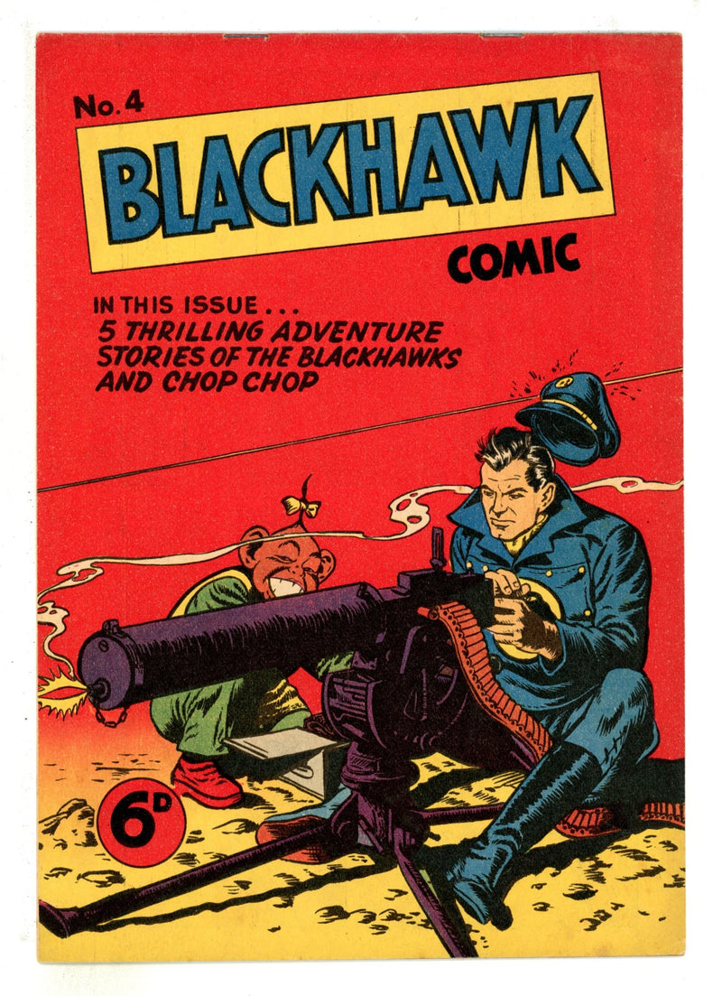Blackhawk Comic 4 FN+ (6.5) (1948) 