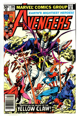 The Avengers Vol 1 204 Mid Grade (1981) Newsstand