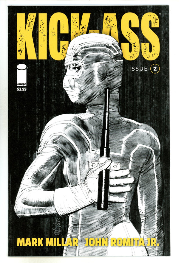 Kick-Ass Vol 4 2 High Grade (2018) Jr. B&W Variant