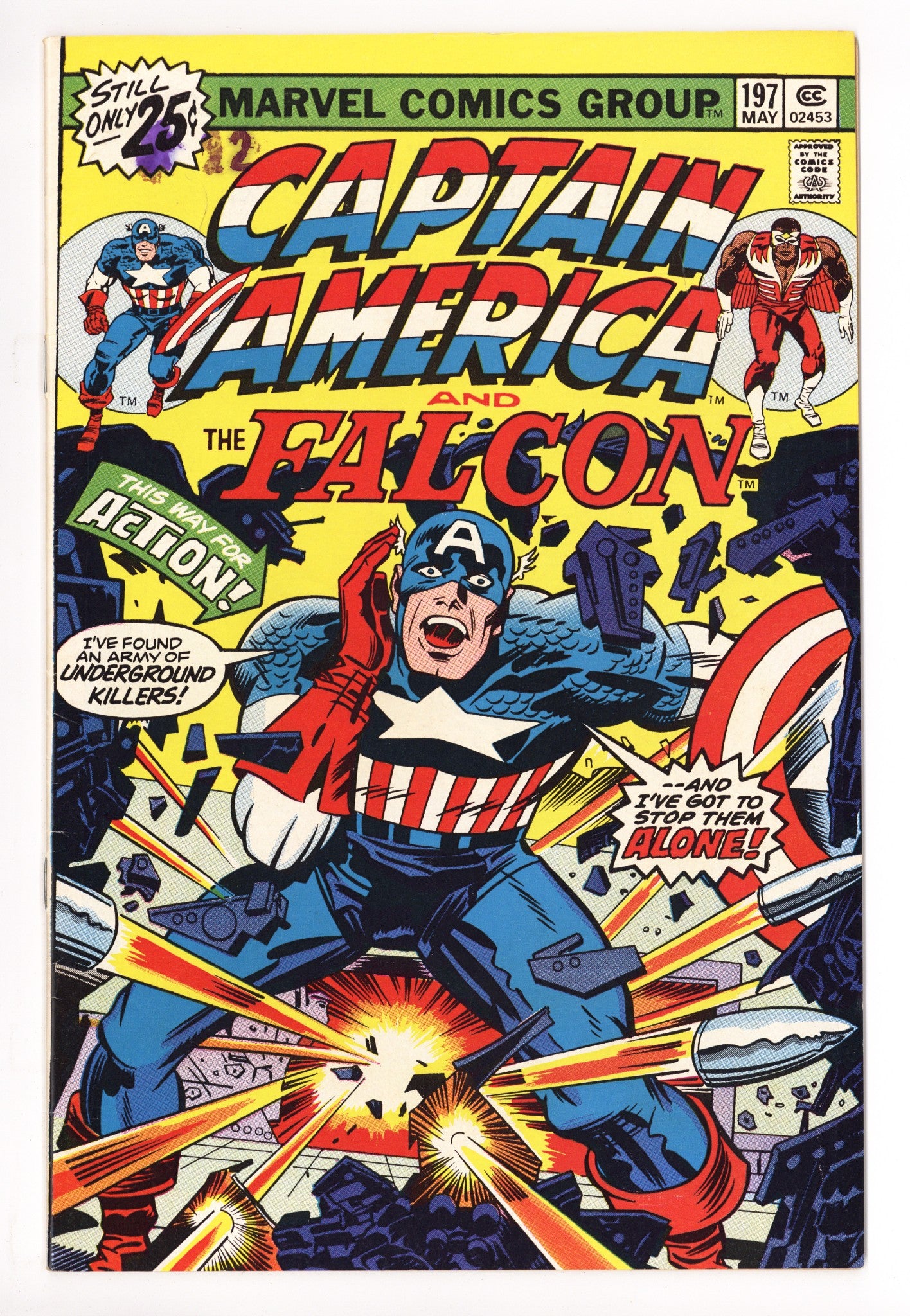 Captain America Vol 1 197 Low Grade (1976) 