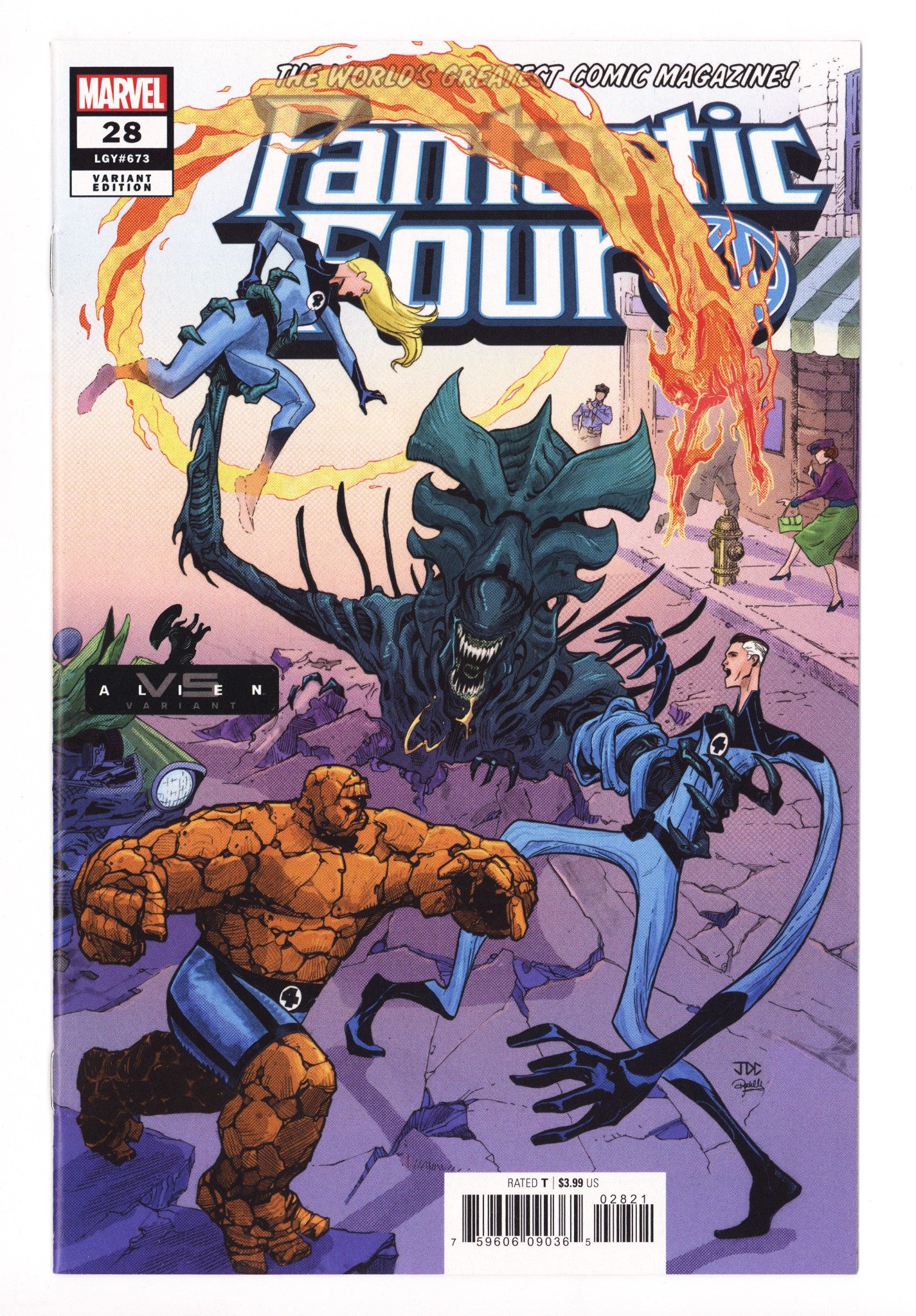 Fantastic Four Vol 6 28 (673) High Grade (2021) Cassara Variant 