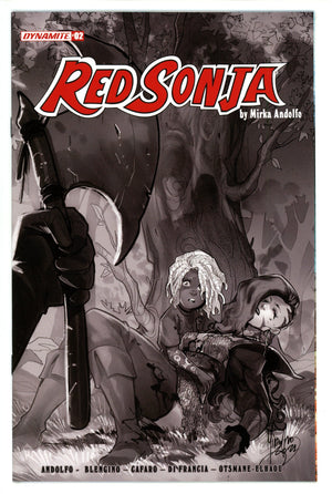 Red Sonja Vol 6 2 High Grade (2021) Andolfo B&W Incentive Variant