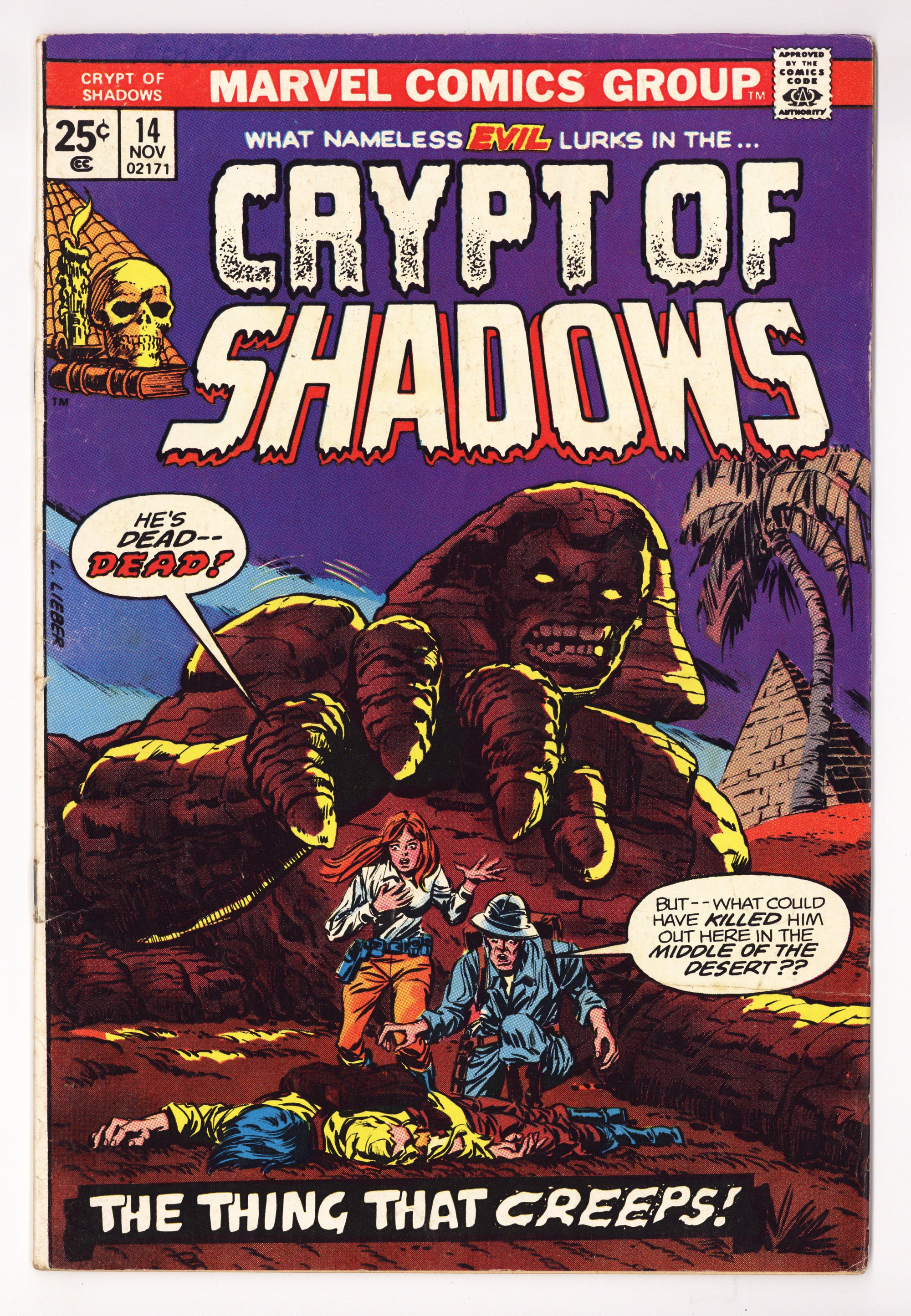 Crypt of Shadows   14  VG+ (4.5)   (1974)        